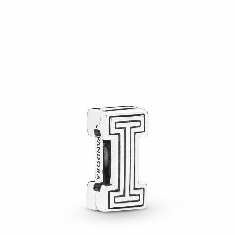 Pandora Reflexions™ Letter I Clip Charm Ireland - Sterling Silver/Silicone - 376094QKU